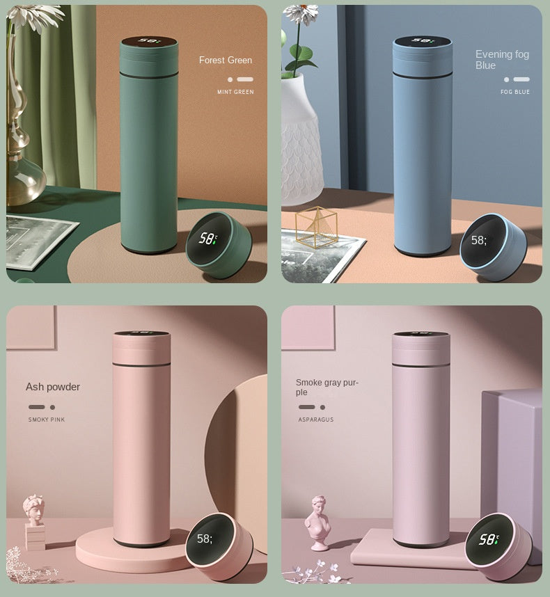 Thermos intelligent 480ml avec affichage température - Acier inoxydable